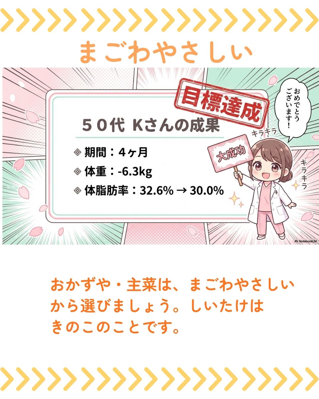 【50代女性】「もう年だし…」を乗り越え4ヶ月で-6.3kg!「3kgのカベ」打破の喜びのお声