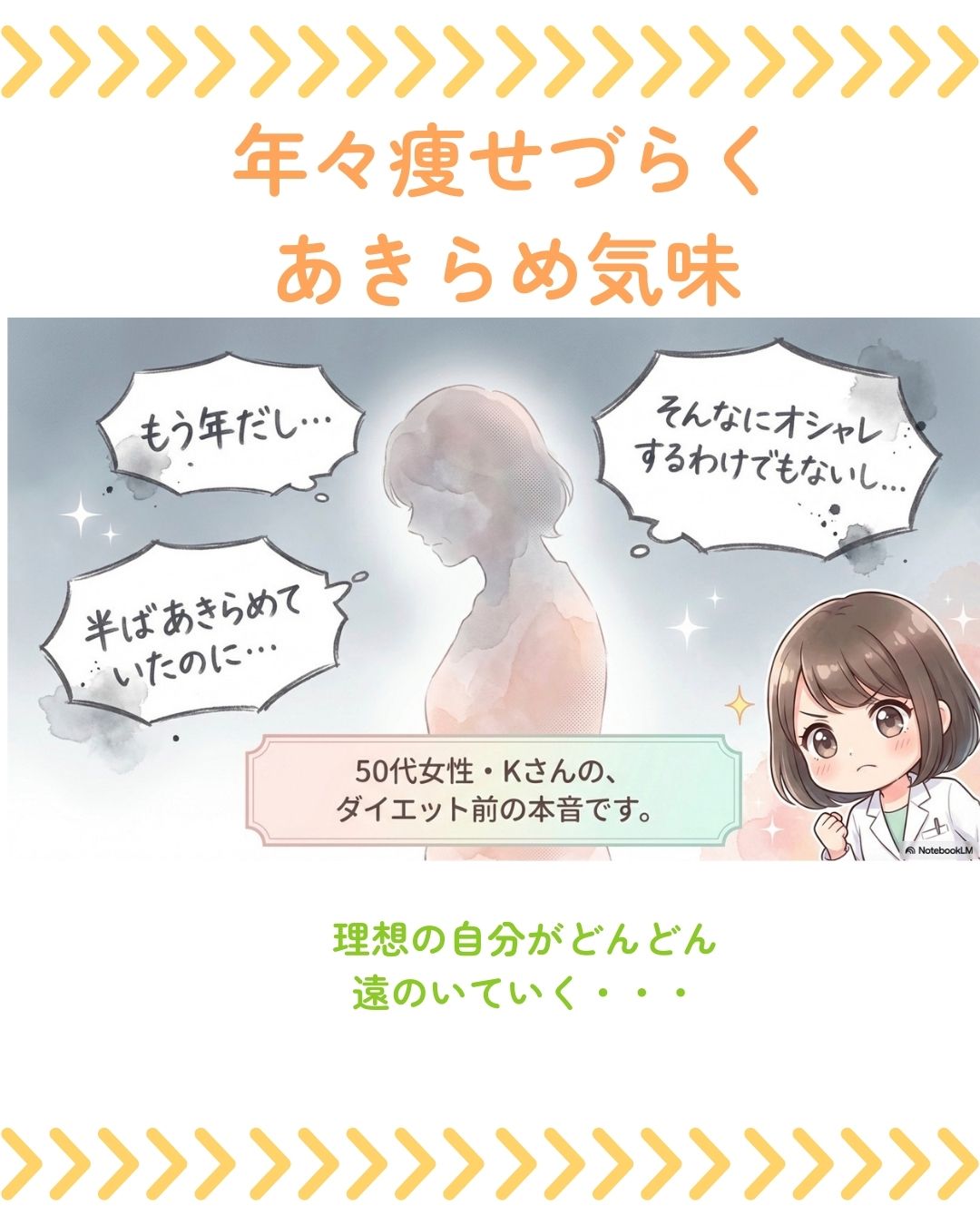 【50代女性】「もう年だし…」を乗り越え4ヶ月で-6.3kg!「3kgのカベ」打破の喜びのお声